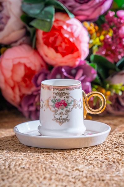 ACAR Lenora 12 Piece Coffee Cup Set for 6 People - 90 ml