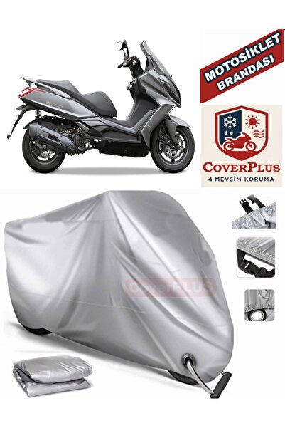 MotoEN Gray Lock Compatible Motor Tarpaulin Kymco Downtown 125I Motorcycle Ta...