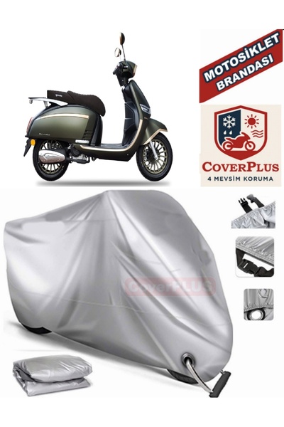 AutoZEL يوكي ريزوتو 50 غطاء من القماش المشمع للدراجة النارية (متوافق مع القفل)