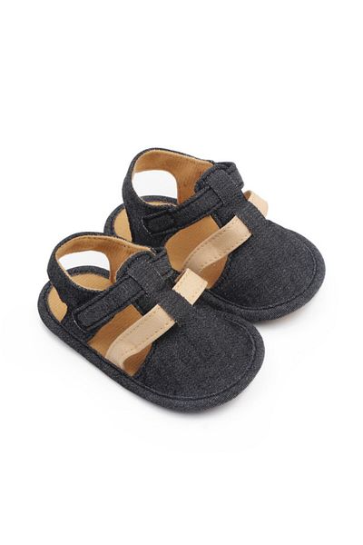 Superbaby Petrol grey sandals with closed toe