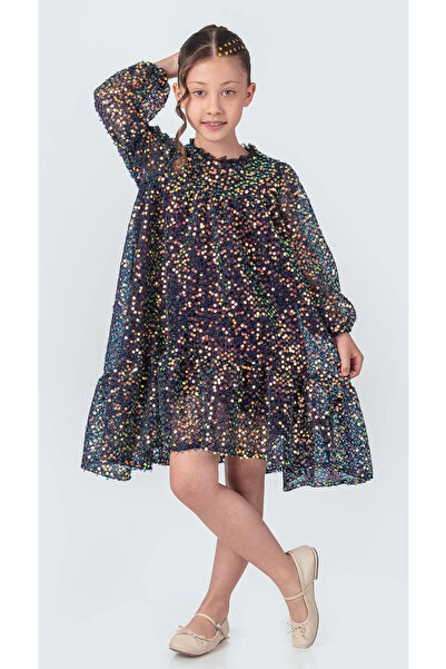 vestitino Işıltılı Pullu Abiye Elbise