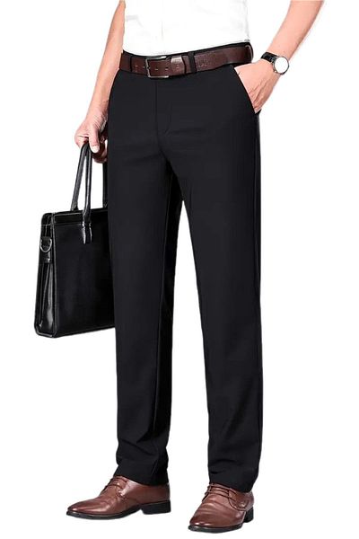 KAMER Men's Classic Plus Size Fabric Pants P1172 Bgl-St04406