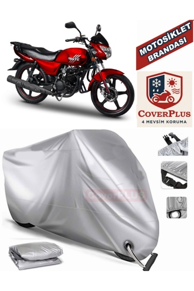 MotoEN Gray Lock Compatible Motor Tarpaulin Motoran Dante 139 Motorcycle Tarp...