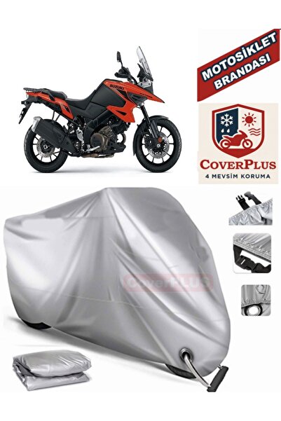 MotoEN Gray Lock Compatible Motor Tarpaulin Suzuki V-Strom 1050 Motorcycle Ta...