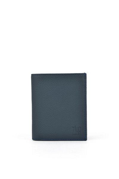Ziya , Men's Genuine Leather Wallet 1519841 Zdp01 Navy Blue
