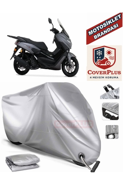 MotoEN Gray Lock Compatible Motor Tarpaulin Arora Max-T Easy Motorcycle Tarpa...