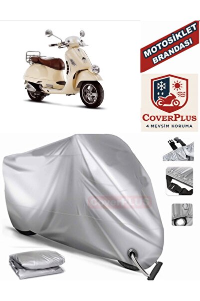 MotoEN Gray Lock Compatible Motor Tarpaulin Vespa Gtv 250 Ie Motorcycle Tarpa...