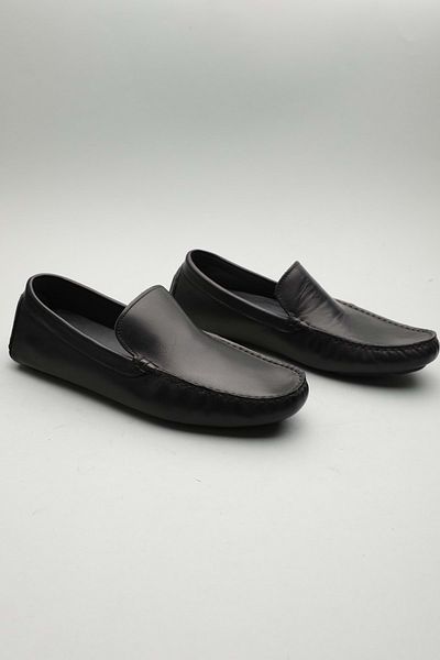 Gondol Loafer clasic pentru bărbați din piele naturală negru 41 ttx. 601158
