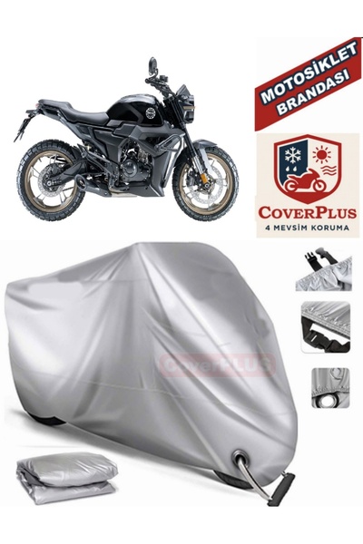 MotoEN قماش القنب المتوافق مع القفل الرمادي Zontes 155 G1 خيمة غطاء القماش ال...