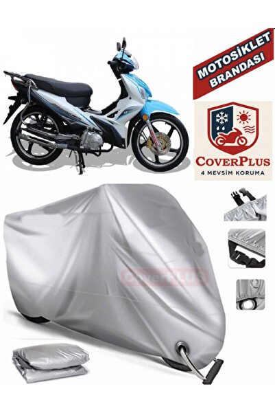 MotoEN Gray Lock Compatible Motor Tarpaulin Arora Ar 100-7 Motorcycle Tarpaul...