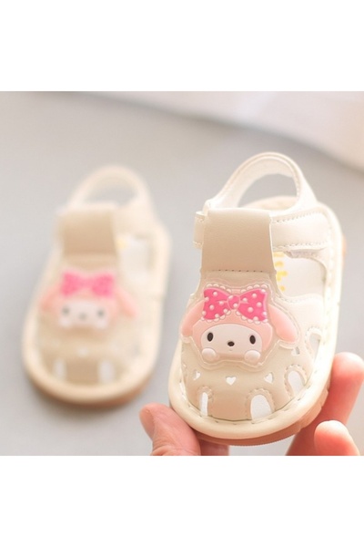 Superbaby Ivory sandals with peep-toes - Melody