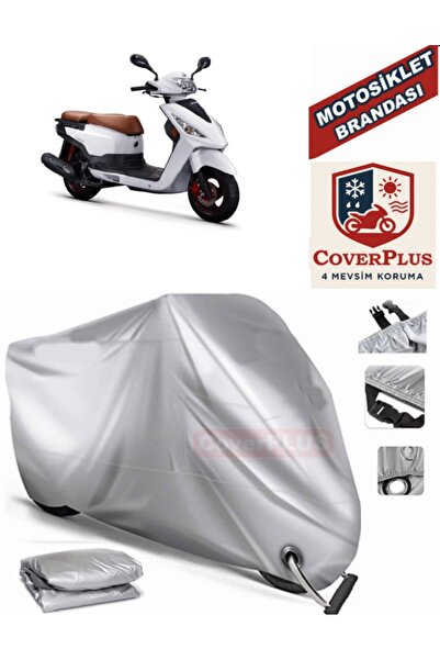 MotoEN قماش القنب المتوافق مع القفل الرمادي لدراجة نارية Kuba Cargo غطاء من ا...