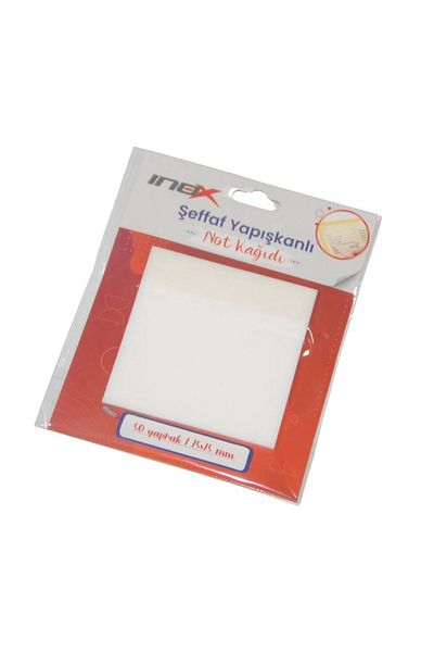 VİVA İnox Transparent Adhesive Note Paper 75X75 Transparent 50's