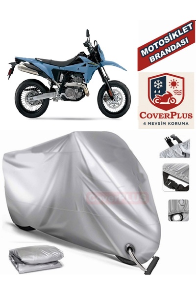 MotoEN قماش القنب المتوافق مع القفل الرمادي لسوزوكي DR-Z4SM خيمة غطاء القماش ...