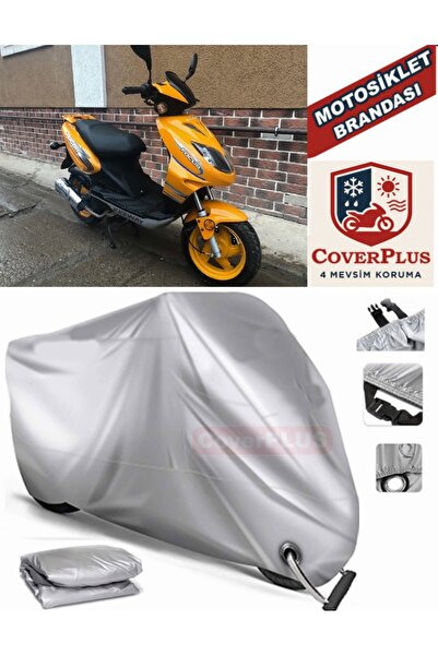 MotoEN Gray Lock Compatible Motor Tarpaulin Keeway Focus 150 Motorcycle Tarpa...