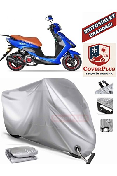 MotoEN Gray Lock Compatible Motor Tarpaulin Yuki Yb50Qt-3 Casper Motorcycle T...
