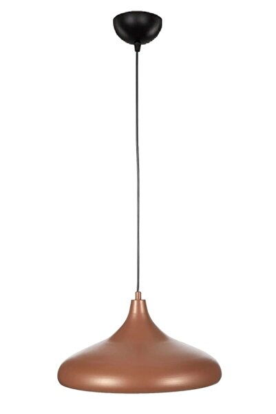 Lambadar Aura Metal Tekli Bakır Sarkıt Avize Retro Rustik Model Modern Endüstriyel Mufak Hol Cafe Salon Avize