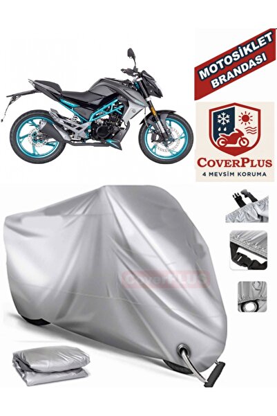 MotoEN Gray Lock Compatible Motor Tarpaulin Cf Moto 150Nk Motorcycle Tarpauli...