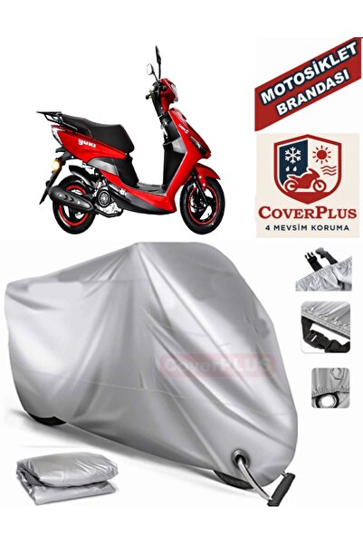 MotoEN Gray Lock Compatible Motor Tarpaulin Yuki Casper S 50 Motorcycle Tarpa...