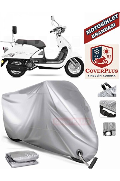 MotoEN Gray Lock Compatible Motor Tarpaulin Yuki Zn-150T-E5 Legend Motorcycle...