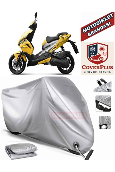 MotoEN Gray Lock Compatible Motor Tarpaulin Yuki Imola 125 Motorcycle Tarpaul...