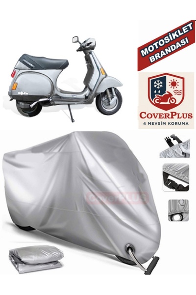 AutoZEL فيسبا كوزا 200 غطاء من القماش المشمع للدراجة النارية (متوافق مع القفل)