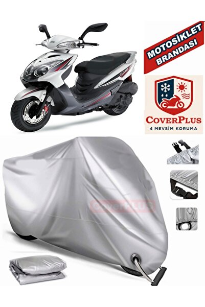 MotoEN Gray Lock Compatible Motor Tarpaulin Sym Vs 150 Motorcycle Tarpaulin C...