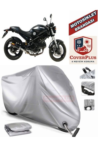 MotoEN قماش القنب المتوافق مع القفل الرمادي لدراجة Ducati Monster 695 للدراجا...