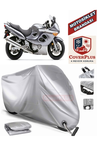 AutoZEL سوزوكي GSX 750 F غطاء من القماش المشمع للدراجة النارية (متوافق مع القفل)