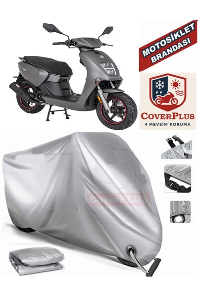 MotoEN قماش القنب المتوافق مع القفل الرمادي Mondial 50 TAB خيمة غطاء القماش ا...