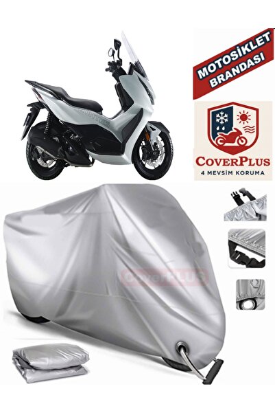 MotoEN Gray Lock Compatible Motor Tarpaulin Zontes 350 E Motorcycle Tarpaulin...