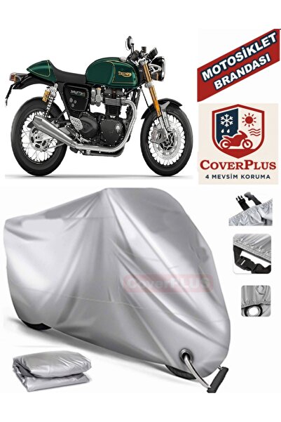 MotoEN Gray Lock Compatible Motor Tarpaulin Triumph Thruxton 900 Motorcycle T...