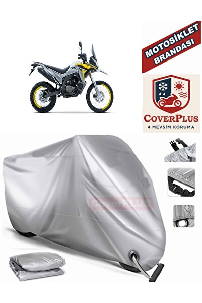 MotoEN Gray Lock Compatible Motor Tarpaulin Voge 300 Rally Motorcycle Tarpaul...