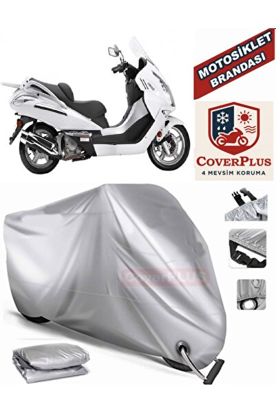 MotoEN Gray Lock Compatible Motor Tarpaulin Cf Moto Jet Max Motorcycle Tarpau...
