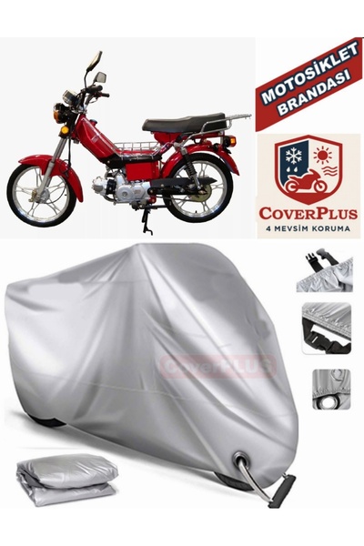 MotoEN Gray Lock Compatible Motor Tarpaulin Bisan Spor 103 Motorcycle Tarpaul...