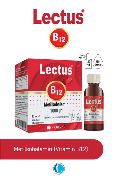 lectus B12 Metilkobalamin Sprey 20 ml