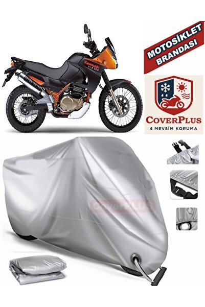 MotoEN Gray Lock Compatible Motor Tarpaulin Kawasaki Kle 500 Motorcycle Tarpa...