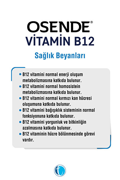 Osende Vitamin B12 60 Sublingual Tablets