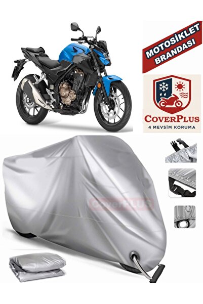 MotoEN Gray Lock Compatible Motor Tarpaulin Honda Cb 500 F Motorcycle Tarpaul...