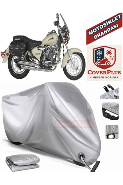 MotoEN Gray Lock Compatible Motor Tarpaulin Steel Motor Crown 150 Motorcycle ...