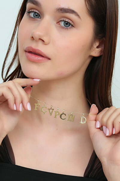 Altınkesesi 14 Ayar Altın Düz Harf Kolye Ucu (Ö)