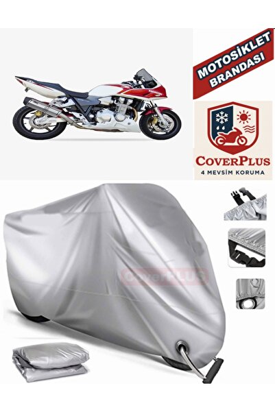MotoEN Gray Lock Compatible Motor Tarpaulin Honda Cb 1300 Motorcycle Tarpauli...