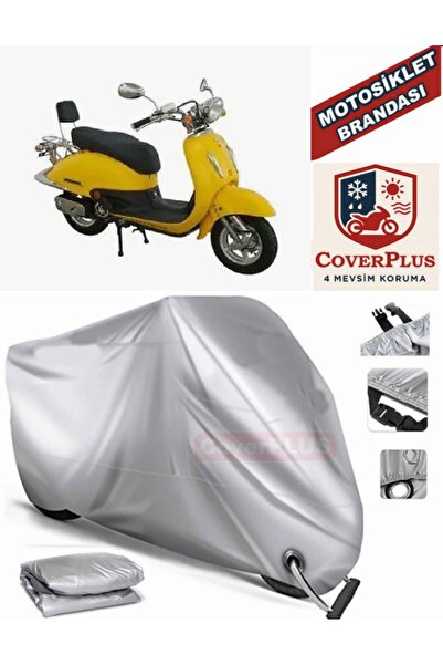 MotoEN Gray Lock Compatible Motor Tarpaulin Asia as 125 T-2G Motorcycle Tarpa...