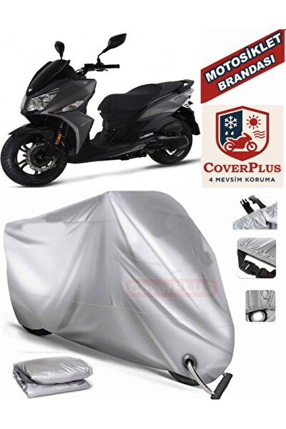 MotoEN قماش القنب المتوافق مع القفل الرمادي Sym Jet 14 200i ABS للدراجات النا...