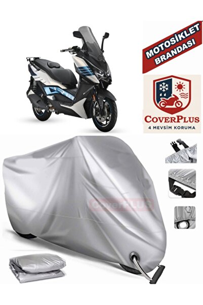 MotoEN Gri Kilit Uyumlu Motor Brandası Arora Chinf 318 Motosiklet Branda Örtü...
