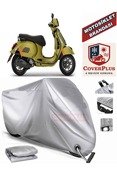 MotoEN قماش القنب المتوافق مع القفل الرمادي لخيمة Vespa GTS 300 Super Sport S...