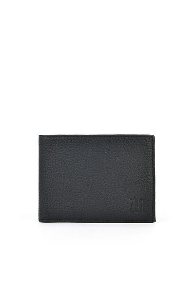 Ziya , Men's Genuine Leather Wallet 1519841 Zyf09 Black