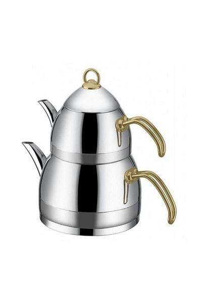 Taç Festa Gold Family Size Teapot -5805