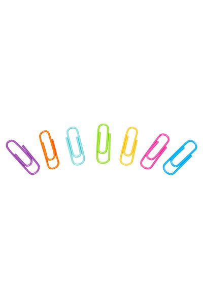 VİVA İnox Mixed Color Paper Clip 28 mm Pack of 50