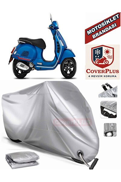 MotoEN Gray Lock Compatible Motor Tarpaulin Vespa Gt 200 Motorcycle Tarpaulin...